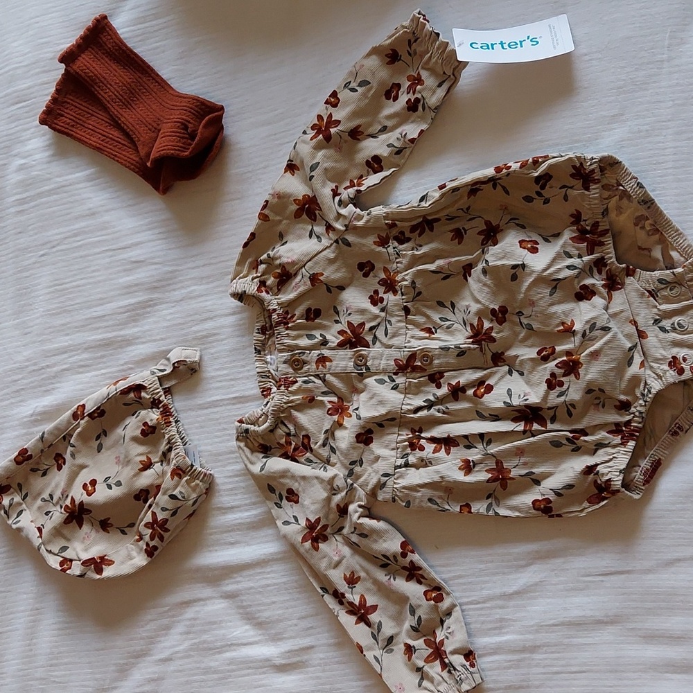 NWT Carters Romper Set